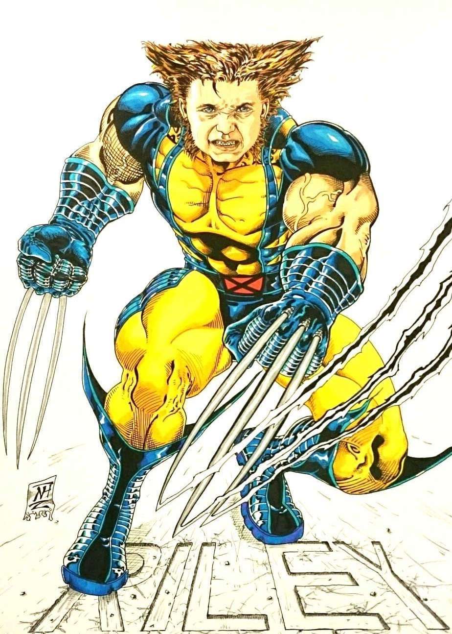 Riley as Wolverine (Colour Copics)